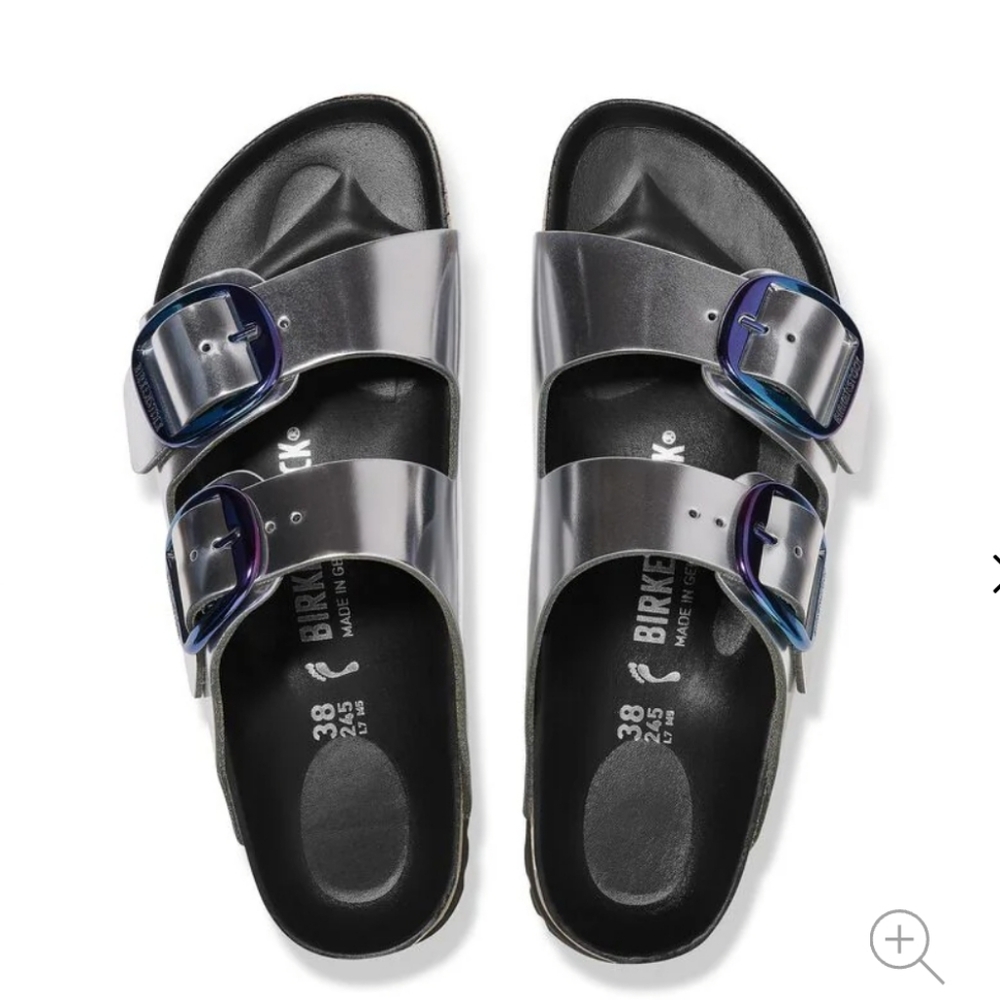 Birkenstock Metallic Sandals with Buckles